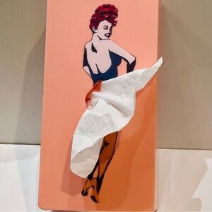 Valentine’s Day for the Manly Man
Tissue Box Pin Up Girl standard size NWOT